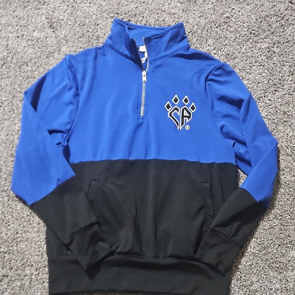 Rebel Blue and Black 3/4 Zip Up